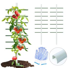 7FT*2FT 2PC This White U-shaped Tube Climbing Trellis Is Simple And Stylish, Offering Stable Support And Creating An Elegant Green Space.