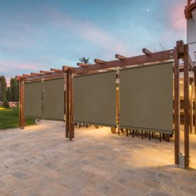 8'X8' Walnut HDPE Spliced Roller Shutter