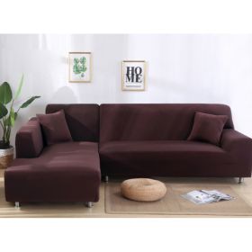 Solid Corner Sofa Covers Couch Slipcovers Elastica Material Sofa Skin Protector Cover Sofa Armchair (Option: 24-PillowcaseÃ—2)