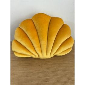 Simulation Shell Pillow Cushion Doll Nap Pillow (Option: Yellow-M)